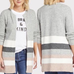 Stitches & Stripes Soft Striped Cardigan Sweater Size Large
